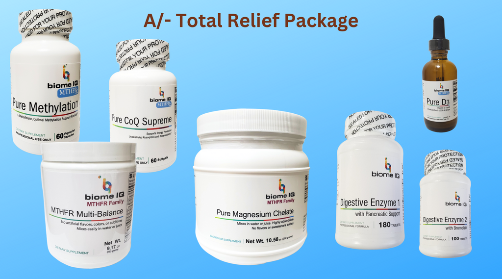 A/- Pacote de alívio total (Multi-Balance, PM, P-COQ-S, P-D3, DE1, DE2, PM-Chelate) 10% de desconto