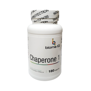 O Chaperone 1 é composto por sais biliares, SOD, e catalase. Isto é utilizado para melhorar a capacidade do butirato de se mover para as células, uma vez que pode funcionar como uma proteína de choque térmico. A SOD liga-se às moléculas de cobre e zinco para quebrar as toxinas. As moléculas de oxigénio carregadas chamadas radicais superóxidos são subprodutos de processos celulares normais, estes radicais livres devem ser quebrados regularmente para evitar danificar as células, neste caso, os neurónios motores.